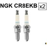 Lot de 2 bougies d'allumage NGK type CR8EKB
