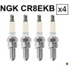 Lot de 4 bougies d'allumage NGK type CR8EKB