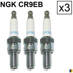 Lot de 3 bougies d'allumage NGK type CR9EB