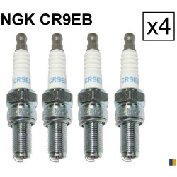 Lot de 4 bougies d'allumage NGK type CR9EB