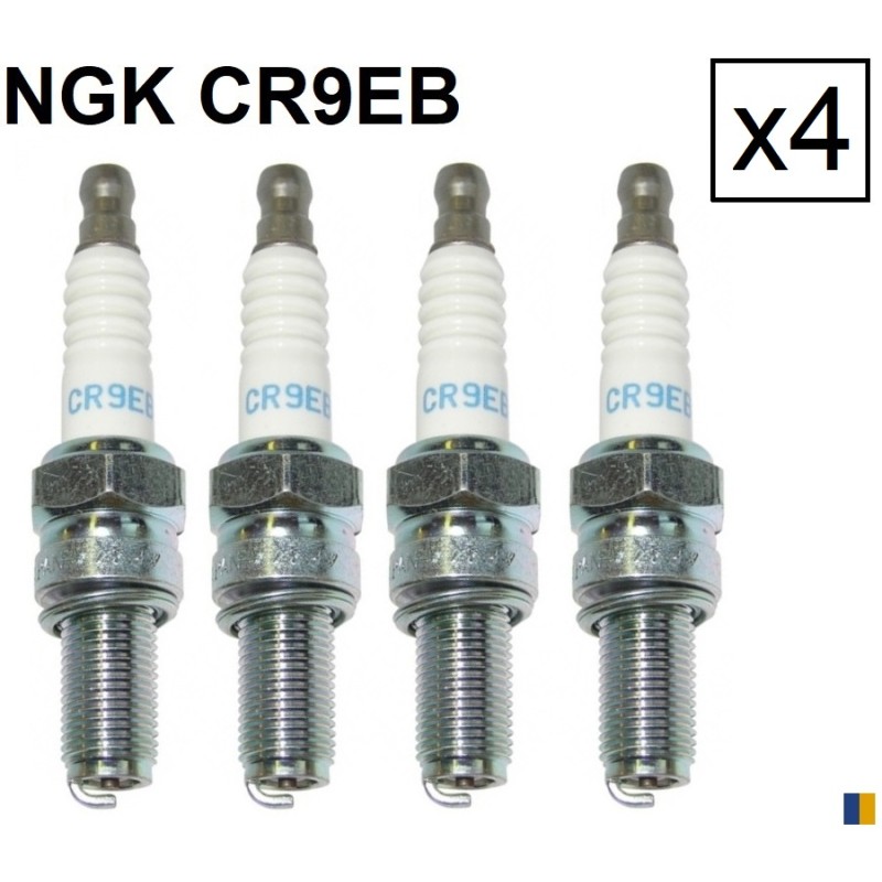 Lot de 4 bougies d'allumage NGK type CR9EB Lot de 4 bougies d'allumage NGK type CR9EB