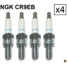 Lot de 4 bougies d'allumage NGK type CR9EB