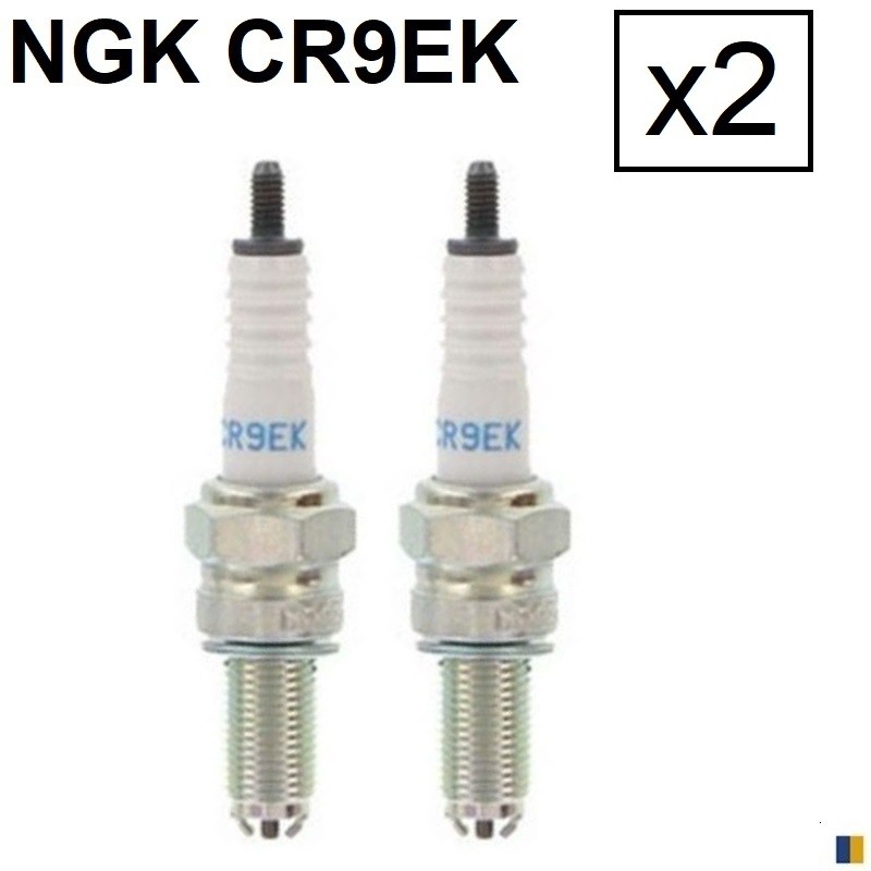 Lot de 2 bougies d'allumage NGK type CR9EK