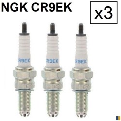 Lot de 3 bougies d'allumage NGK type CR9EK