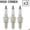 Lot de 3 bougies d'allumage NGK type CR9EK