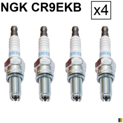 Lot de 4 bougies d'allumage NGK type CR9EKB