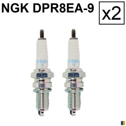Lot de 2 bougies d'allumage NGK type DPR8EA-9