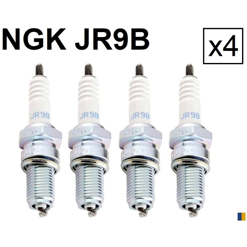 Lot de 4 bougies d'allumage NGK type JR9B Lot de 4 bougies d'allumage NGK type JR9B