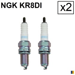 Lot de 2 bougies d'allumage NGK iridium type KR8DI