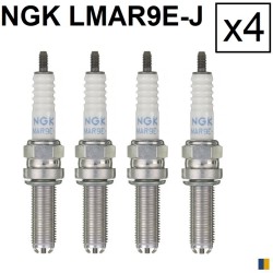 Lot de 4 bougies d'allumage NGK type LMAR9E-J