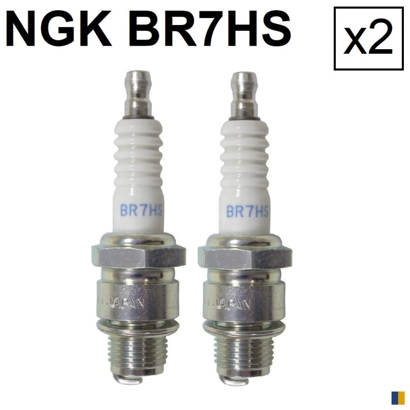 2 bougies NGK BR7HS - Suzuki 500 GT 1975-1978