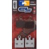 Carbone Lorraine front brake pads - Derbi 659 Mulhacen 2005 Carbone Lorraine front brake pads - Derbi 659 Mulhacen 2005