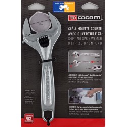 Clé à molette compacte Facom 8" ouverture 41 mm longueur 200 mm