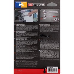 Clé à molette compacte Facom 8" ouverture 41 mm longueur 200 mm