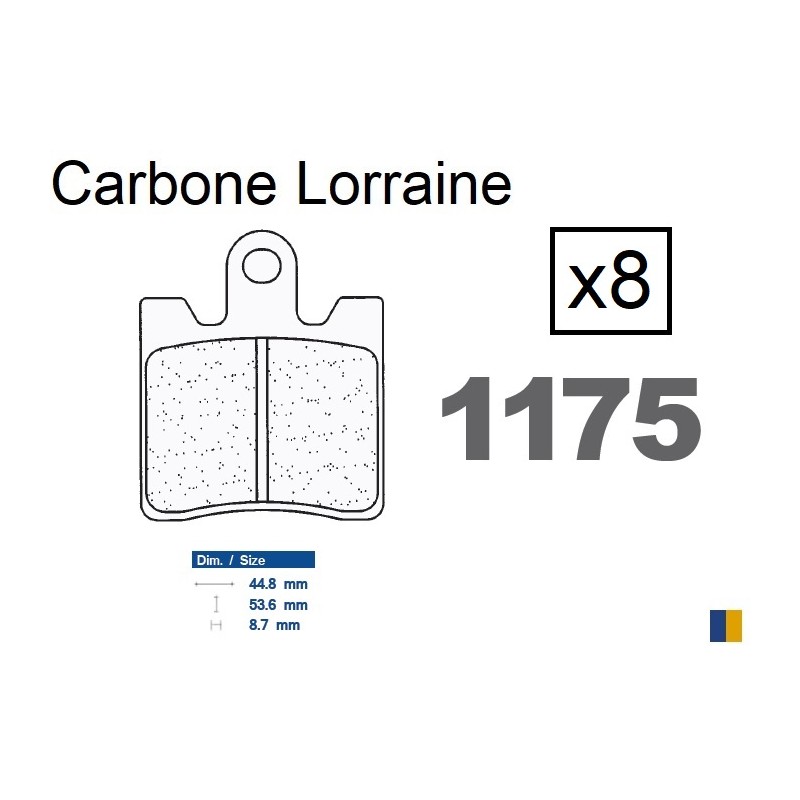 Plaquettes Carbone Lorraine de frein avant - Yamaha FJR 1300 A 2013-2020 Plaquettes Carbone Lorraine de frein avant - Yamaha FJR 1300 A 2013-2020