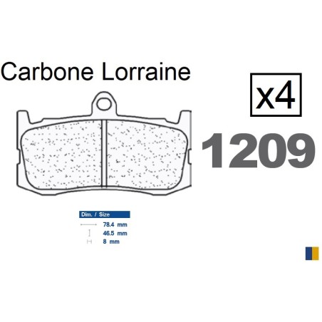 Carbone Lorraine front brake pads - Triumph 675 Daytona 2009-2018