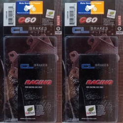 Plaquettes racing Carbone Lorraine de frein avant - Triumph 675 Daytona 2009-2018
