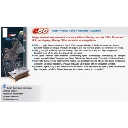 Carbone Lorraine front racing brake pads for Aprilia RS 250 1995-1996