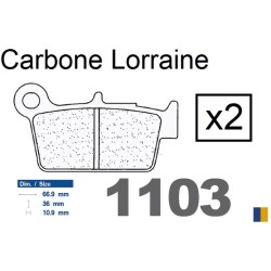 Plaquettes Carbone Lorraine de frein arrière - Aprilia SXV 450 / 550 2006-2013
