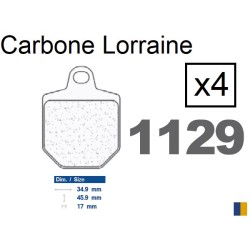 Plaquettes Carbone Lorraine de frein avant - HM CRM 450 F Supermotard R 2007-2008