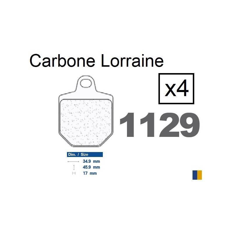 Przednie klocki hamulcowe Carbone Lorraine dla HM CRM 450 F Supermotard R 2007-2008