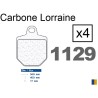 Plaquettes Carbone Lorraine de frein avant - HM CRM 450 F Supermotard R 2007-2008
