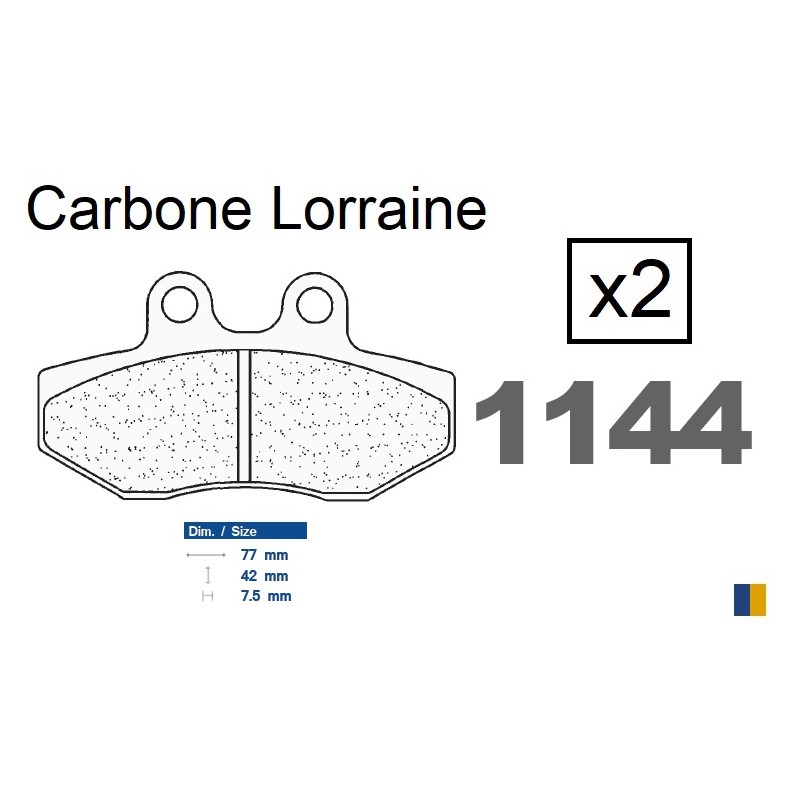 Plaquettes Carbone Lorraine frein avant - AJP PR4 125 / 200 Supermotard 2004-2009 Plaquettes Carbone Lorraine frein avant - AJP PR4 125 / 200 Supermotard 2004-2009