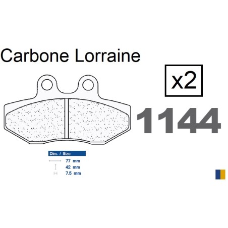 Carbone Lorraine front brake pads - Aprilia 125 Tuareg Rally 1992