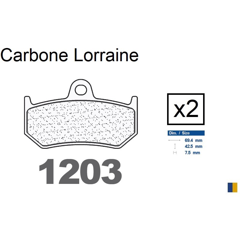 Carbone Lorraine remblokken achter - MV Agusta 750 Brutale 2003-2008