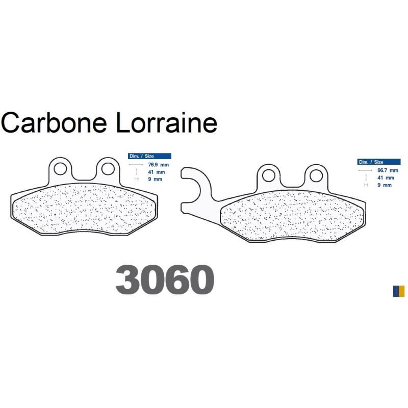 Carbone Lorraine bromsbelägg 3060 SC Carbone Lorraine bromsbelägg 3060 SC