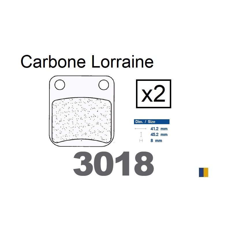 Pastillas de freno traseras Carbone Lorraine para Sachs 50 Madass 4T 2006-2009