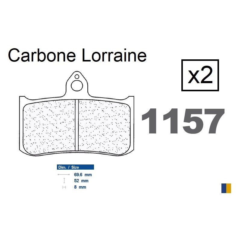 Carbone Lorraine front brake pads - Honda RS 125 R 1995-2004