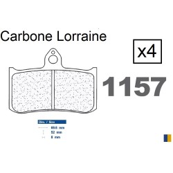 Carbone Lorraine front brake pads - Honda RS 250 R 1993-2002