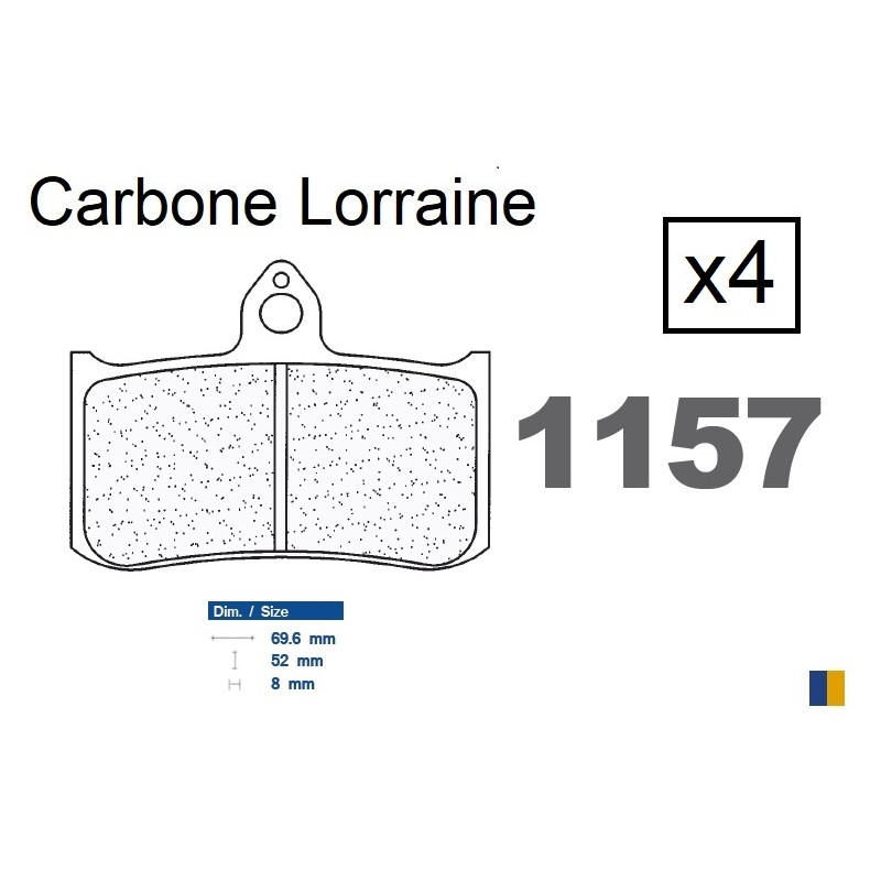 Carbone Lorraine front brake pads - Honda RS 250 R 1993-2002 Carbone Lorraine front brake pads - Honda RS 250 R 1993-2002
