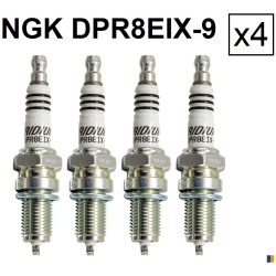 4 candela NGK iridio DPR8EIX-9 per Honda XL 600 V Transalp 1987-1999
