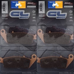 Carbone Lorraine front brake pads - Kymco 500 Xciting R ABS 2009-2013