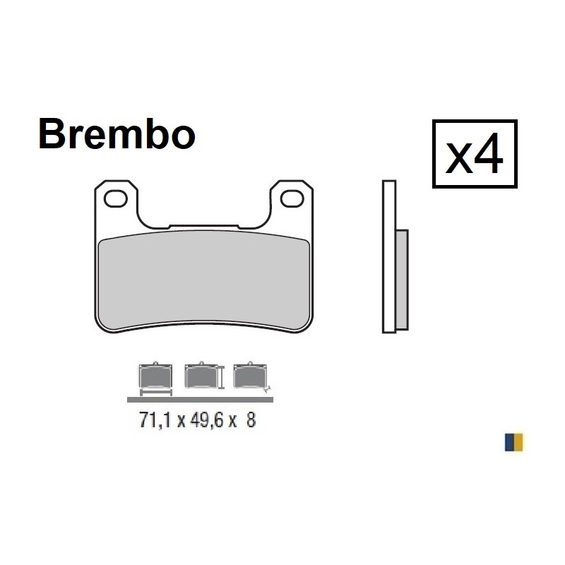 Plaquettes Brembo SA de frein avant - Suzuki M 1800 R2 Intruder 2008-2010 Plaquettes Brembo SA de frein avant - Suzuki M 1800 R2 Intruder 2008-2010