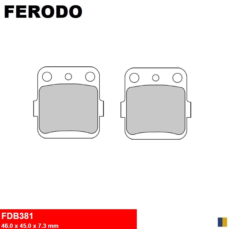 Pastiglie freno semimetalliche Ferodo tipo FDB381EF Pastiglie freno semimetalliche Ferodo tipo FDB381EF