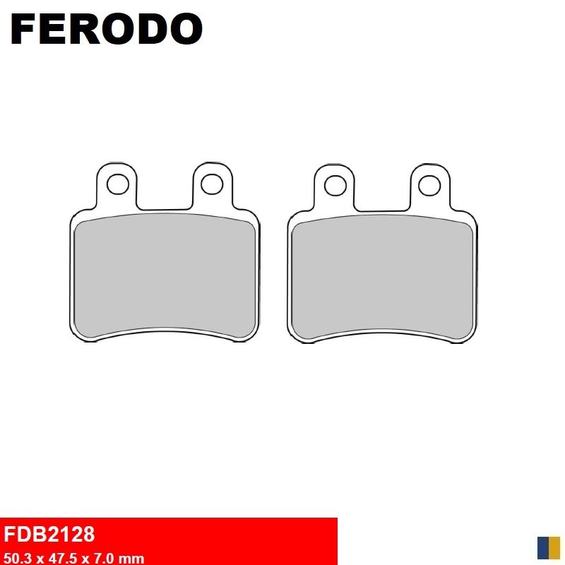 Pastiglie freno semimetalliche Ferodo tipo FDB2128EF Pastiglie freno semimetalliche Ferodo tipo FDB2128EF