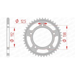 Chain kit 520 for Honda CB 500 F /ABS 2013-2021
