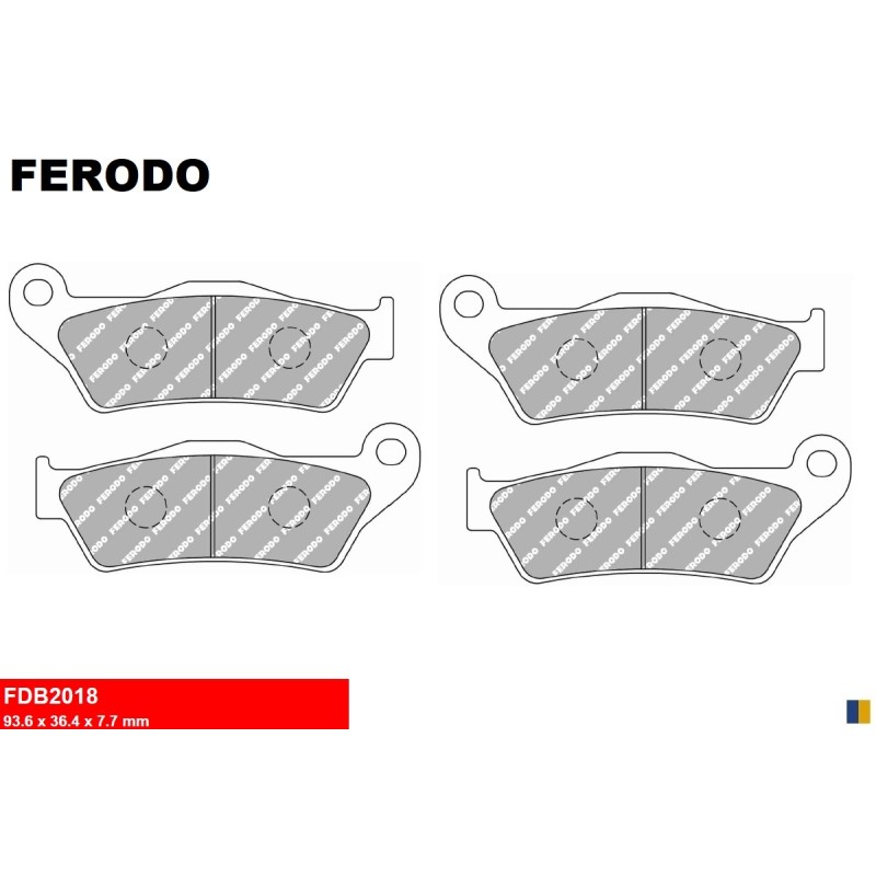 Ferodo bromsbelägg fram - Yamaha XT-Z 700 Tenere 2019-2021 Ferodo bromsbelägg fram - Yamaha XT-Z 700 Tenere 2019-2021