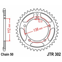 Kit chaîne 530 - Honda CBF 1000 F /ABS 2010-2016