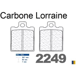 Plaquettes de frein Carbone Lorraine type 2249 RX3