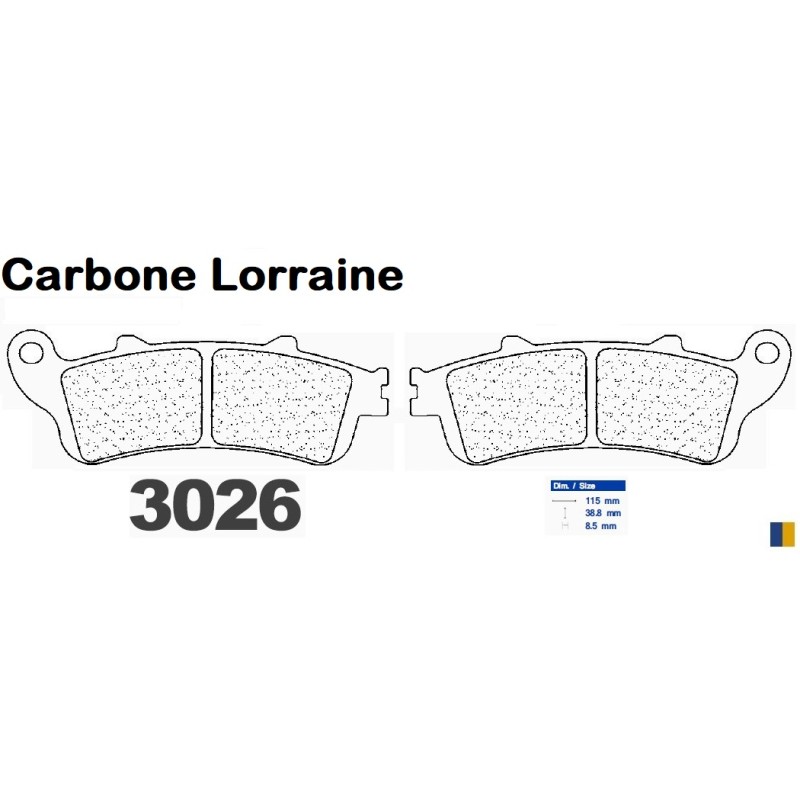 Carbone Lorraine bromsbelägg - 3026 MSC Carbone Lorraine bromsbelägg - 3026 MSC