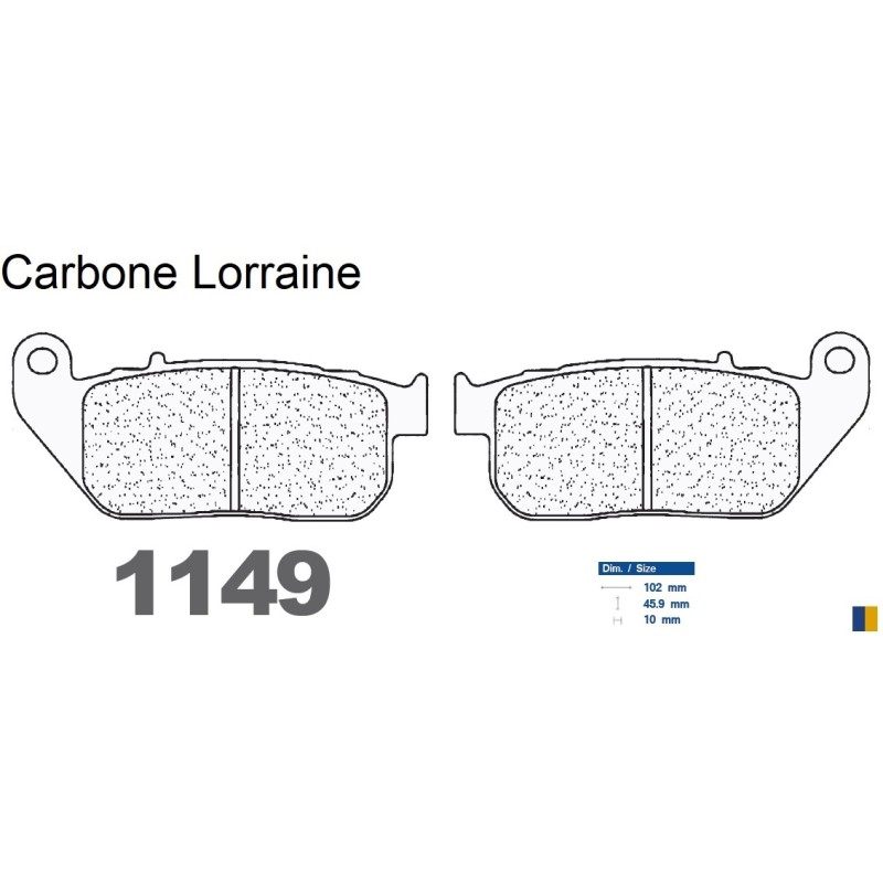 Carbone Lorraine Bremsbeläge vorne - 1149 A3+ Carbone Lorraine Bremsbeläge vorne - 1149 A3+
