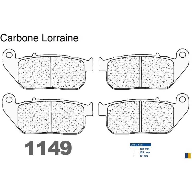 Carbone Lorraine remblokken vooraan - Harley Davidson XL 883 R Sportster R 2005-2013 Carbone Lorraine remblokken vooraan - Harley Davidson XL 883 R Sportster R 2005-2013