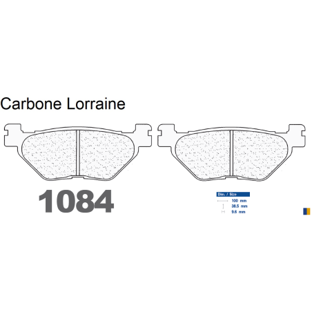 Pastillas de freno traseras Carbone Lorraine - Yamaha XVS 1300 A Midnight Star 2007-2013