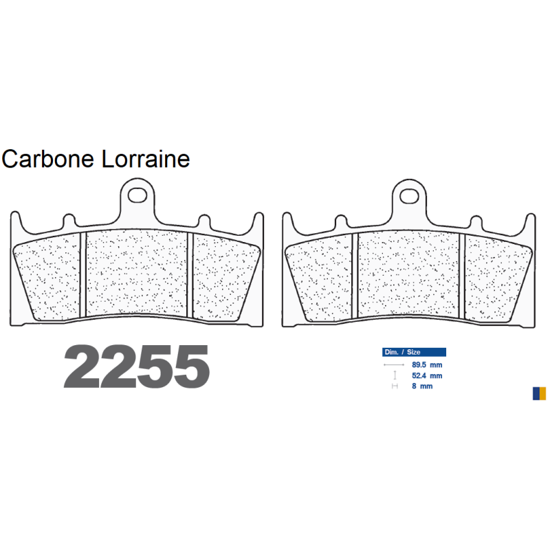 Przednie klocki hamulcowe Carbone Lorraine - 2255 XBK5 Przednie klocki hamulcowe Carbone Lorraine - 2255 XBK5