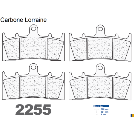 Carbone Lorraine front brake pads - Kawasaki ZRX 1100 1996-2003
