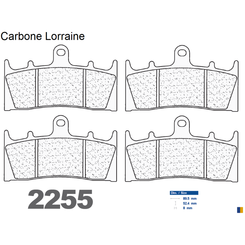 Przednie klocki hamulcowe Carbone Lorraine - Kawasaki ZRX 1200 /S /R 2001-2008